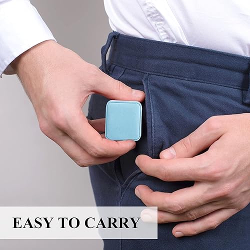 Miniatura 4 de Parts Express Paquete de 2 cajas de anillo de terciopelo estuche de joyería con colgante para aretes cajas de regalo para aretes exhibición de joyas