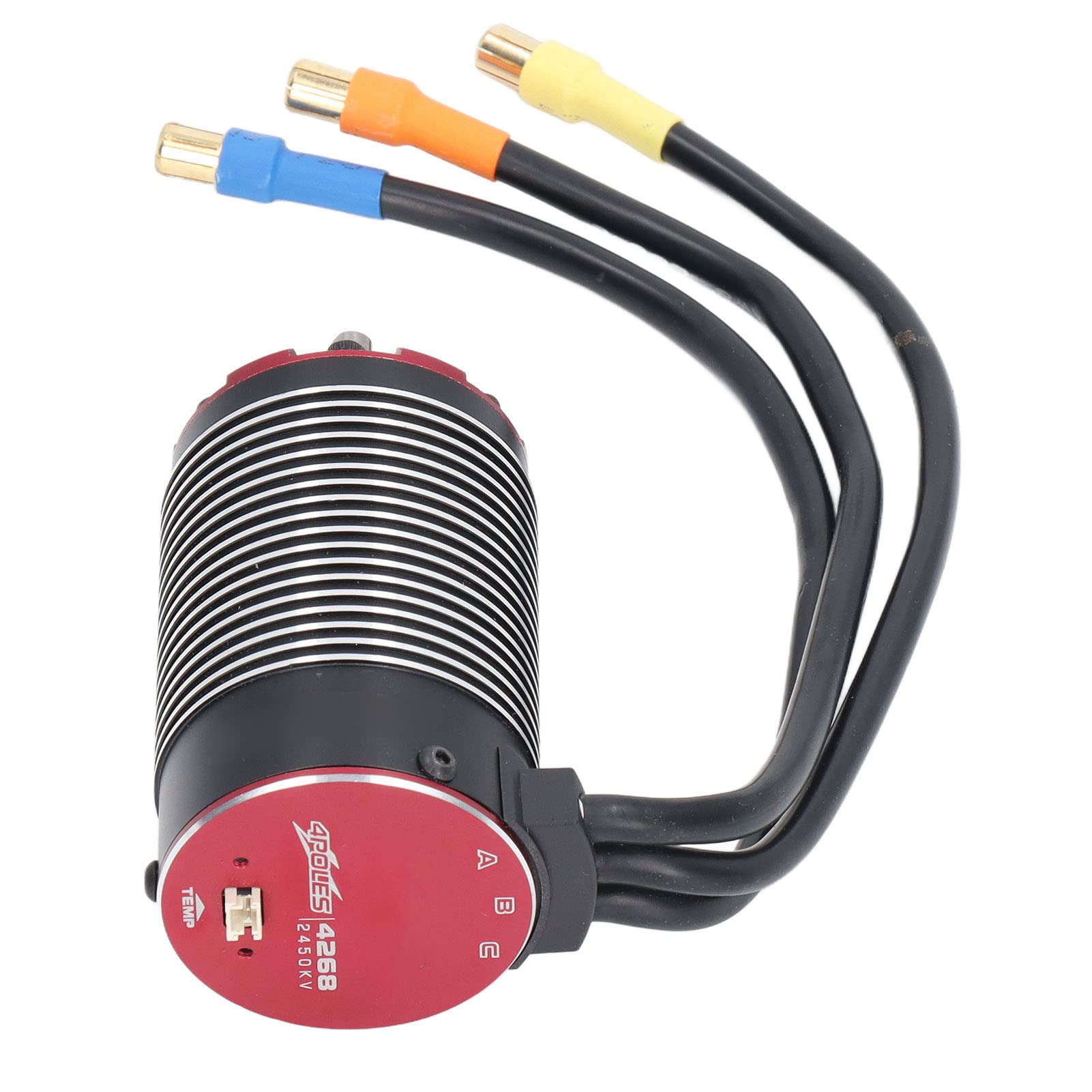 Motor RC 4268 2450KV Motor sin escobillas sin sensores de 4 polos Motores eléctricos RC con puerto de control de temperatura para coches 1/8 RC