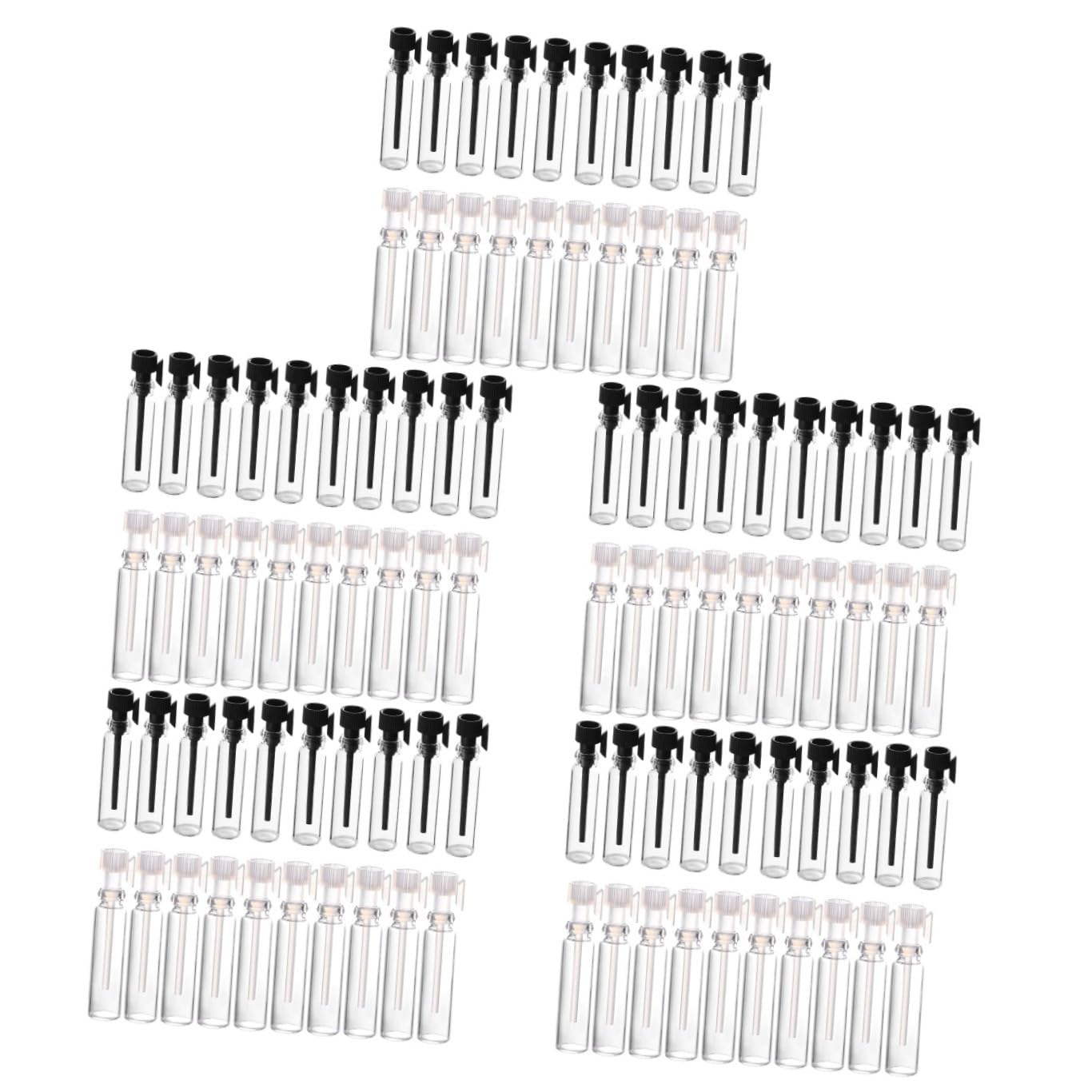 5 Set Bottiglie Vuote Trasparente Per Profumi Viaggio Include Pipette Trasparenti E Pipette Per Campioni E Ricariche 100 Pezzi * 5