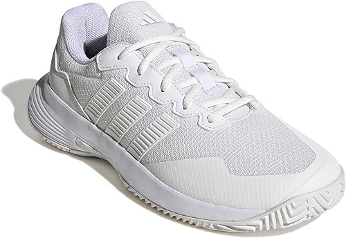 Miniatura 4 de adidas Gamecourt 2 - Zapatillas para mujer Blanco/Blanco/Blanco,Blanco/Rosa rubor/Blanco,blanco, blanco, plateado, (White/Silver Metallic/Silver