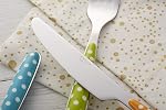 ANNOVA 24PCS Set de flatware coloré - Argenterie/Couverts en acier inoxydable avec poignées de couleur - 6 x Fourches à dîner, 6 x Couteaux de dîner, 6 x Des cuillères à soupe, 6 x Dessert Spoons (Mix, 24 Pièces)