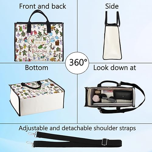 Miniatura 4 de LEVLO Bolsa de maquillaje cosmética Fox para fanáticos de la película, regalo Oo-De-Lally Oo-De-Lally Golly What a Day Zipper Bag Bag