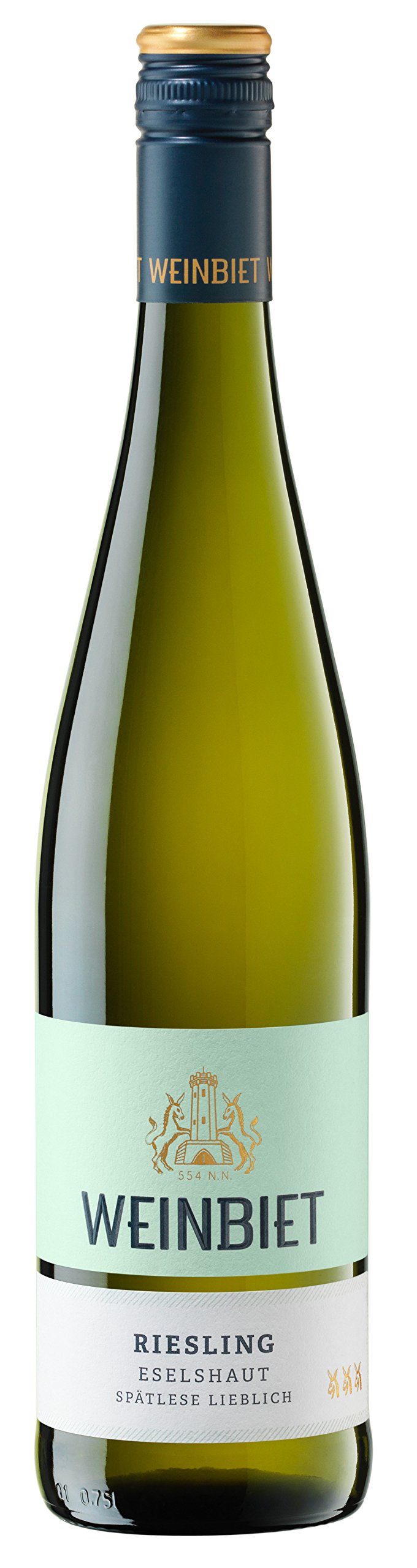 Weinbiet Manufaktur eG Mussbacher Eselshaut Riesling Spätlese fruchtig (6 x 0.75 l)
