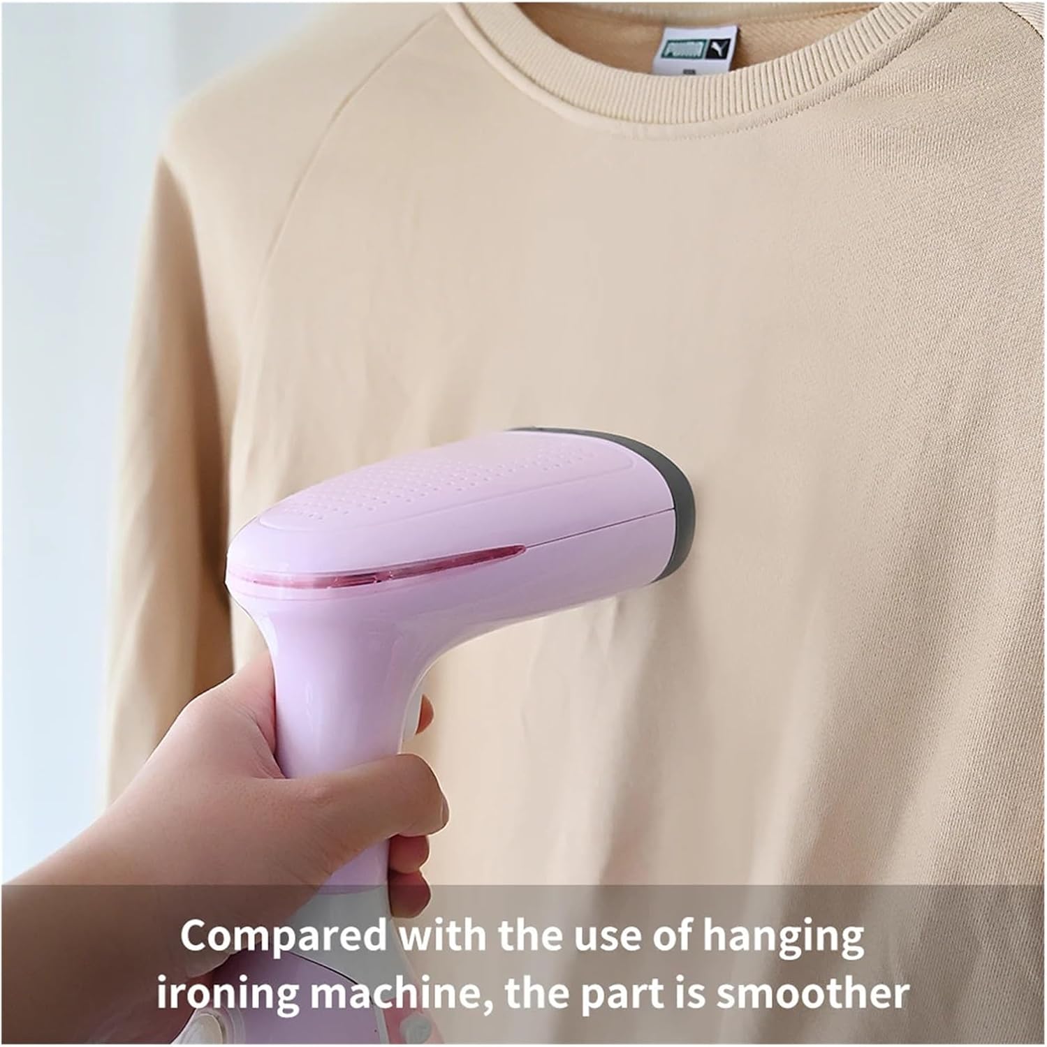 1500W Professional Handheld Garment Steamer – 280ml Large Capacity Vertical Steam Iron For Fast Home Ironing(Pink)