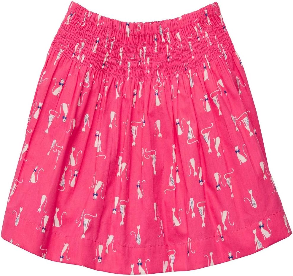 Carter's Baby Girls' Pink Poplin Kitty Cat Skirt -2 Piece - 12 Months