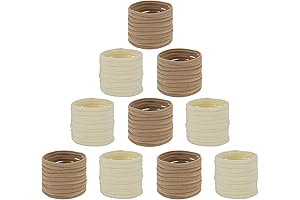 100 Pack Bulk Super Soft Stretchy Elastic Nude Skin Color Nylon Headbands for Bow Making