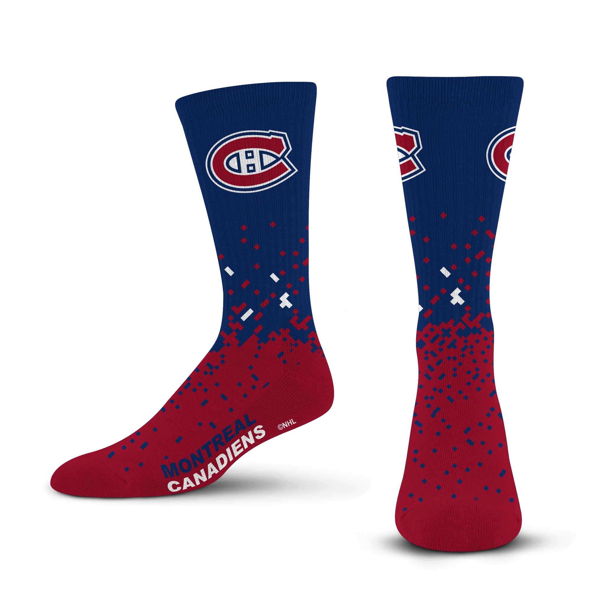 For Bare Feet Men's Spray Zone Crew Sock NHL