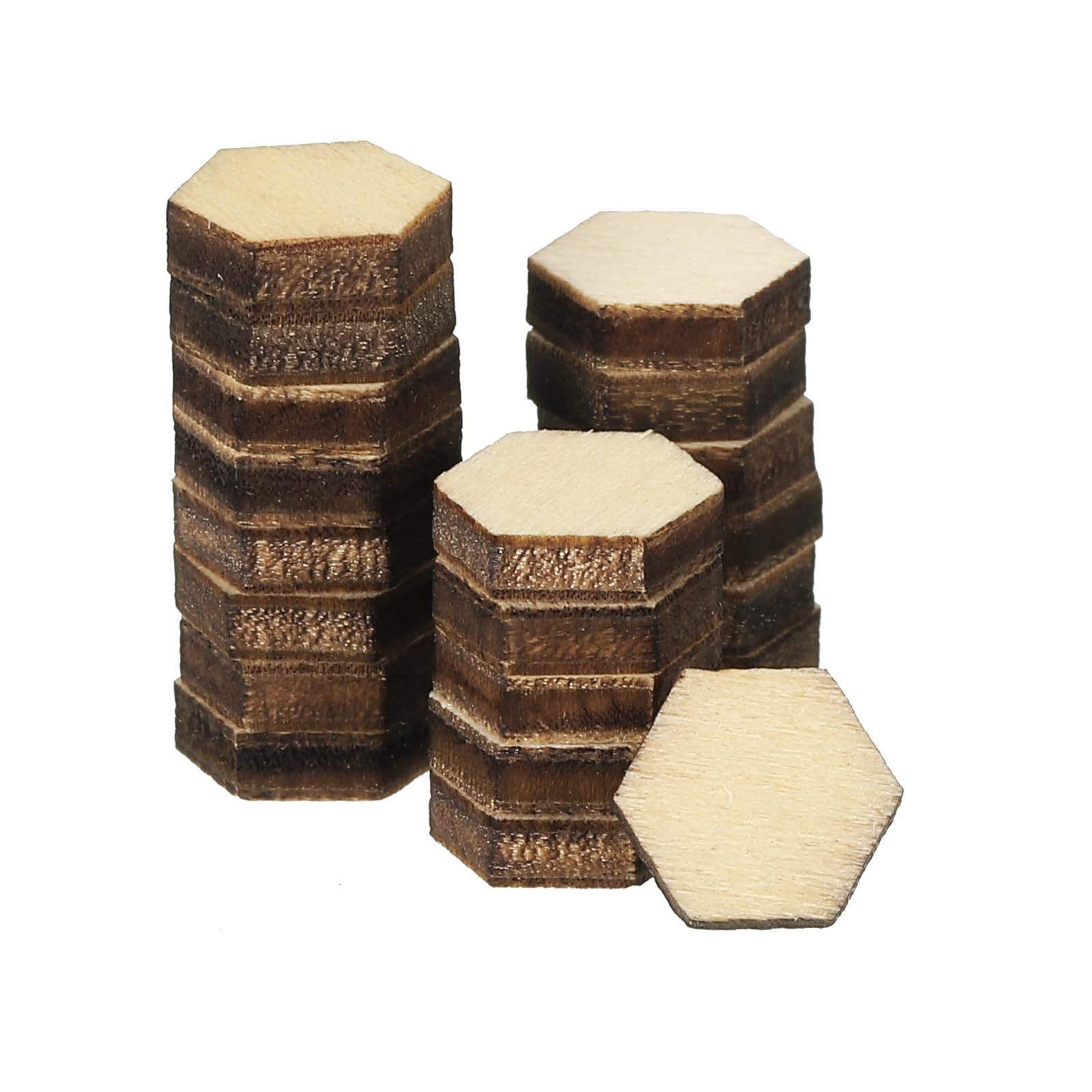 PATIKIL 10mm Wood Pieces