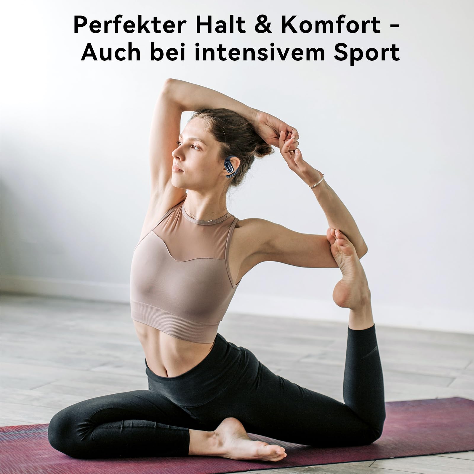 Kopfhörer Kabellos Bluetooth, Open Ear Sport, 11 Stunden Akkulaufzeit, IPX5