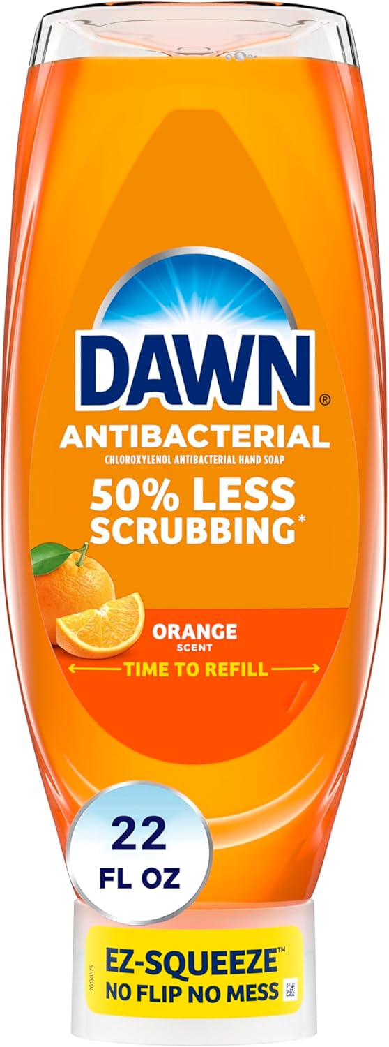 Dawn Ultra Antibacterial EZ-Squeeze Hand Soap, Orange, 22 Fl Oz