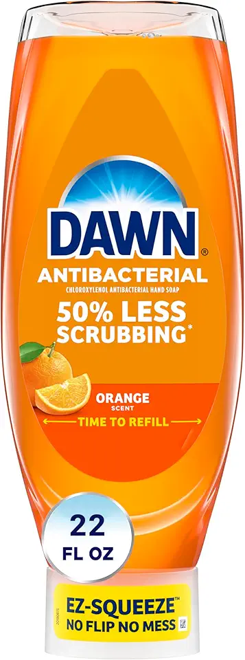 Dawn Ultra Antibacterial EZ-Squeeze Hand Soap, Orange, 22 Fl Oz
