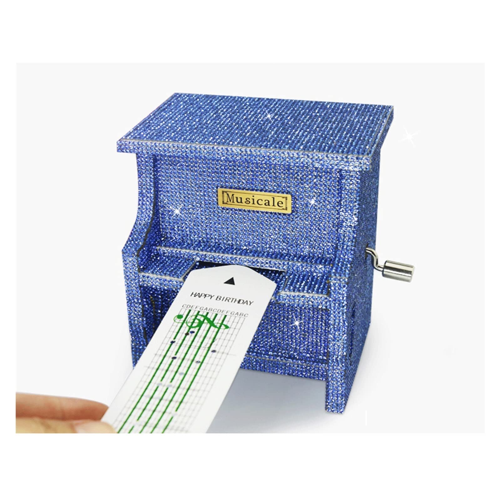 SUNESA Pozytywka 15/30 Tone Ręcznie zwijana papierowa skrzynka na muzykę pianino DIY. Kreatywny prezent urodzinowy dla dziewczyny pozytywka pozytywka pozytywka box muzyczny (kolor: 07)