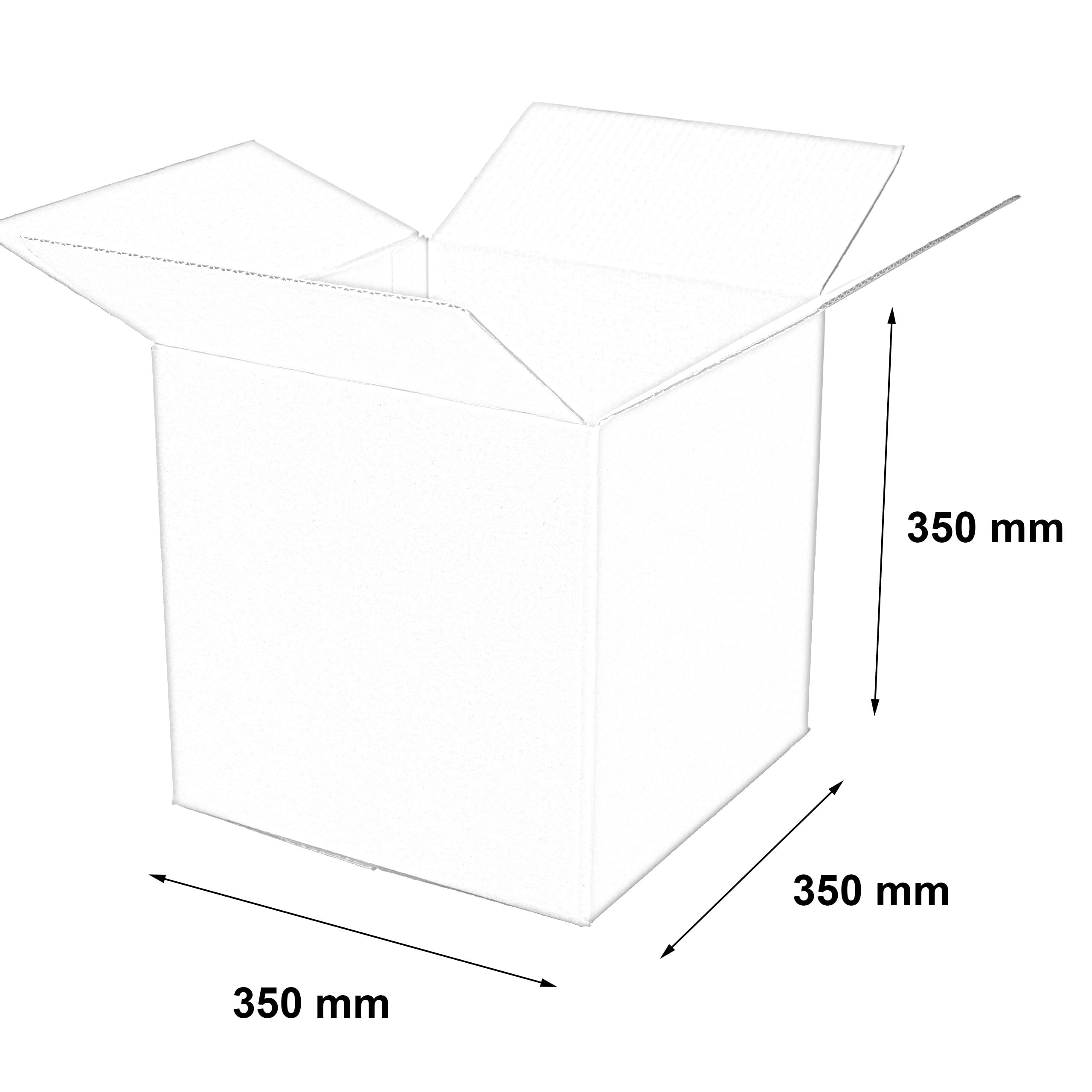KARTONY SKŁADANE DO WYSYŁKI OPAKOWANIA PUDEŁKA DWUSALNE BRĄZOWE - Rozmiar kartonu: 350 x 350 x 350 mm wymiar zewnętrzny, ilość: 50, grubość kartonu: 2-falisty