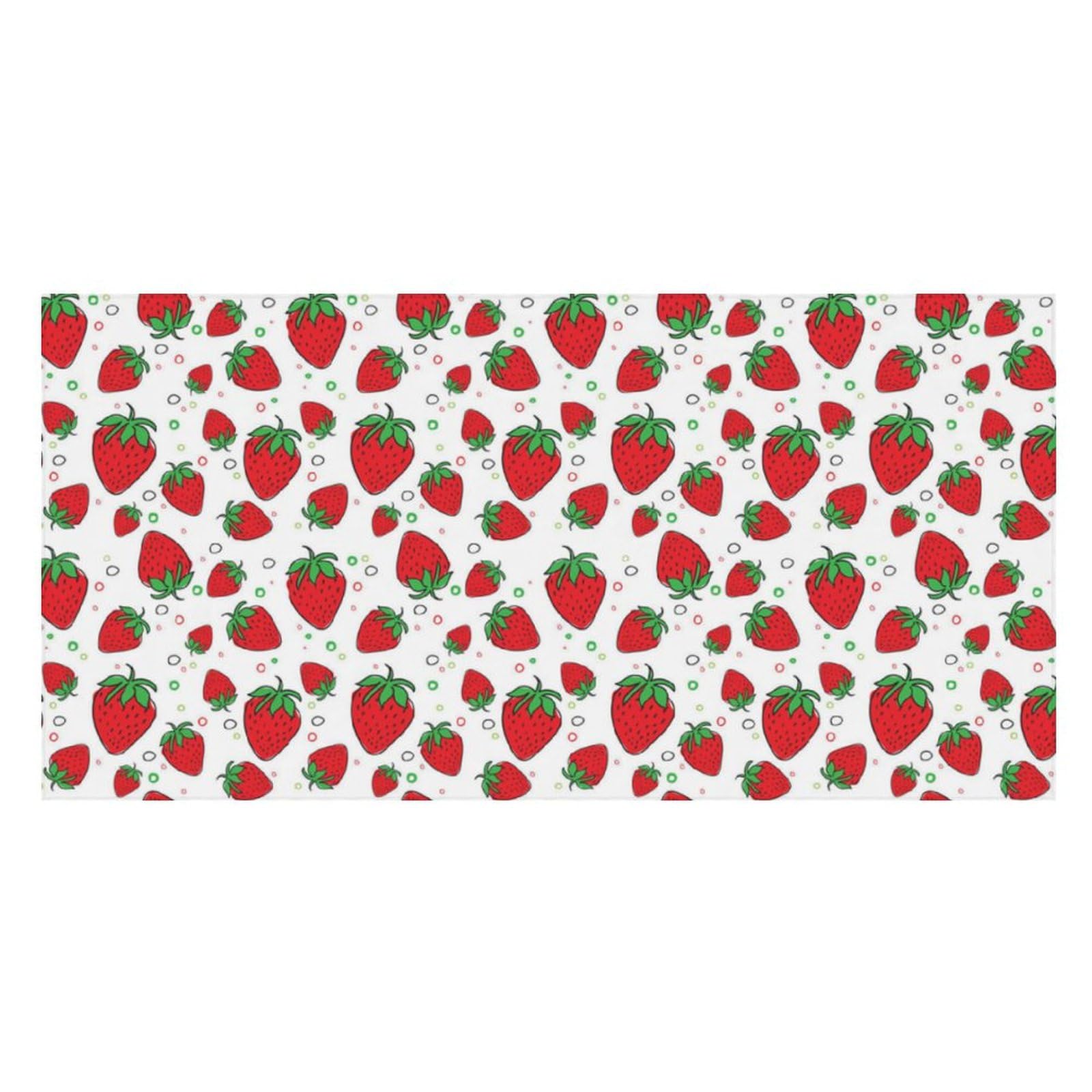 LWORZIIB Beach Towel, Strawberry Bath Towel, Pool Towel Great for Gym Swimming 80 X 160cm