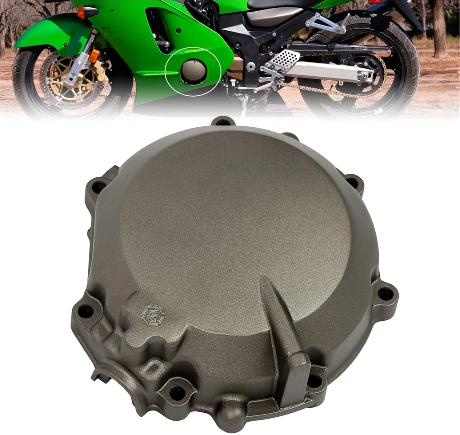 左エンジンステーターカバーZX12 ZX12Rモデル2000 2001オートバイ部品