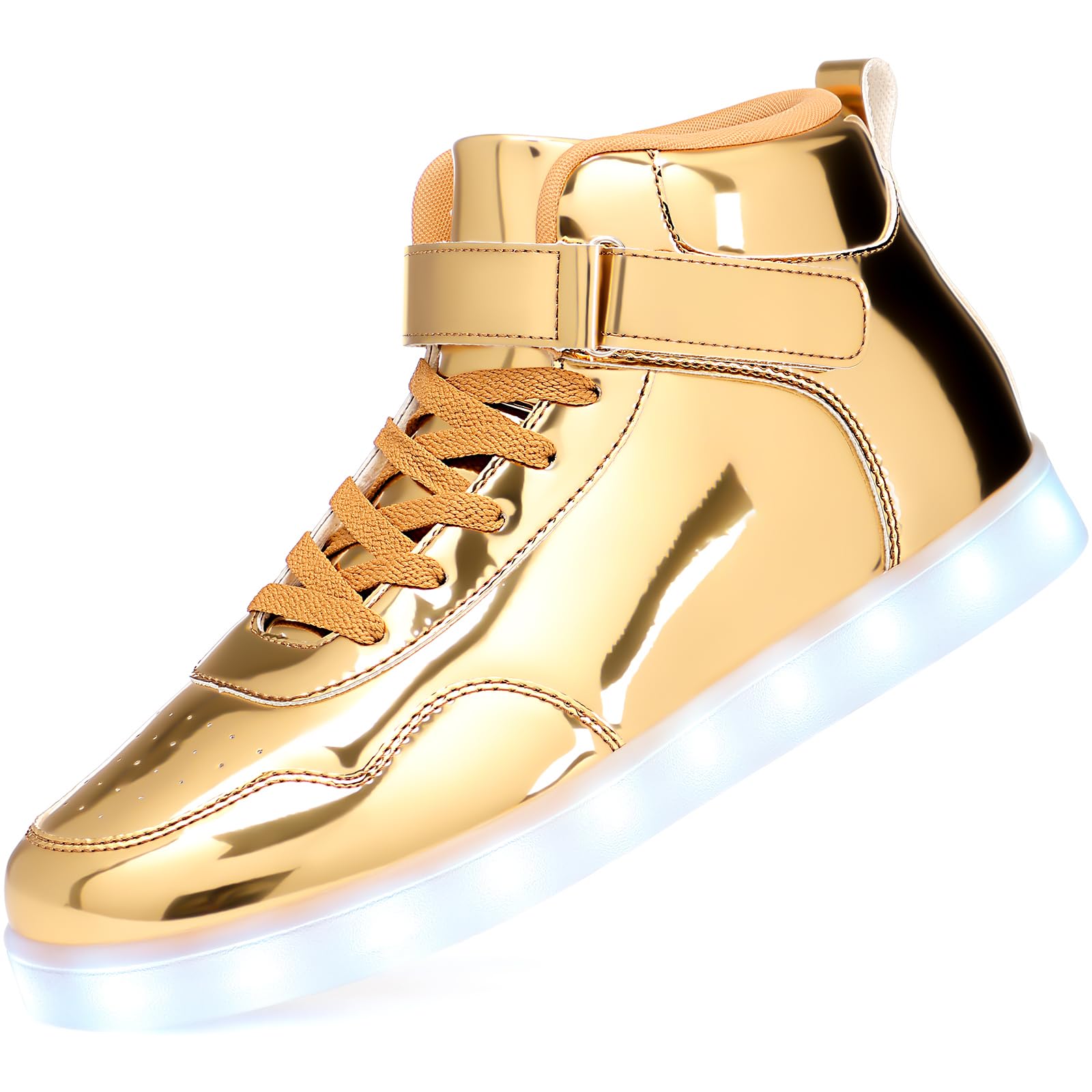 APTESOL Unisex LED Shoes High Top Light Up Sneakers for Women Men
