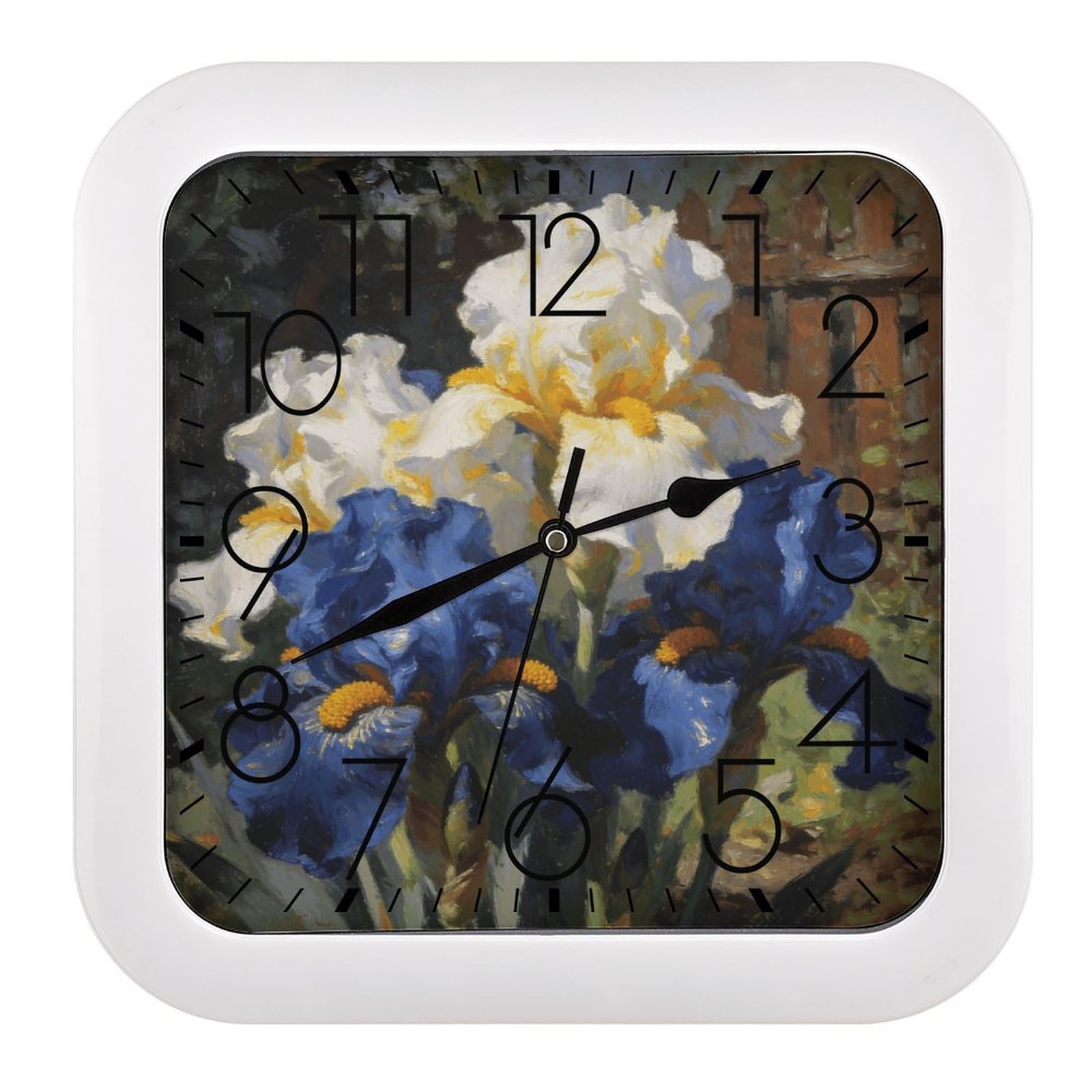 Horloge silencieuse sans tic-tac à piles déco murale vintage