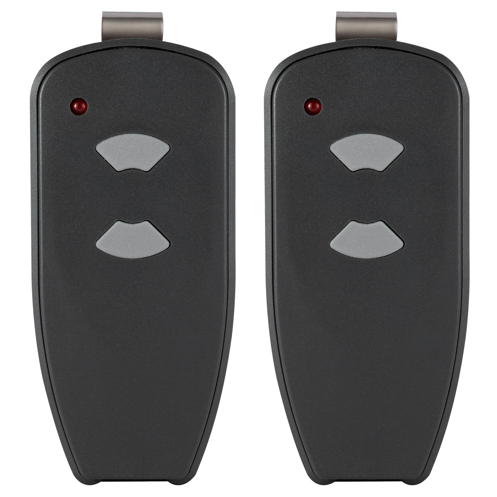 SaiyugtyM3-2312 315 MHz 2-button Garage Door Opener Remote Compatible with Marantec M4500e, M4700e, Martin DC3700, DC2500 with Sun Visor Clip, Gray, 2 Pack