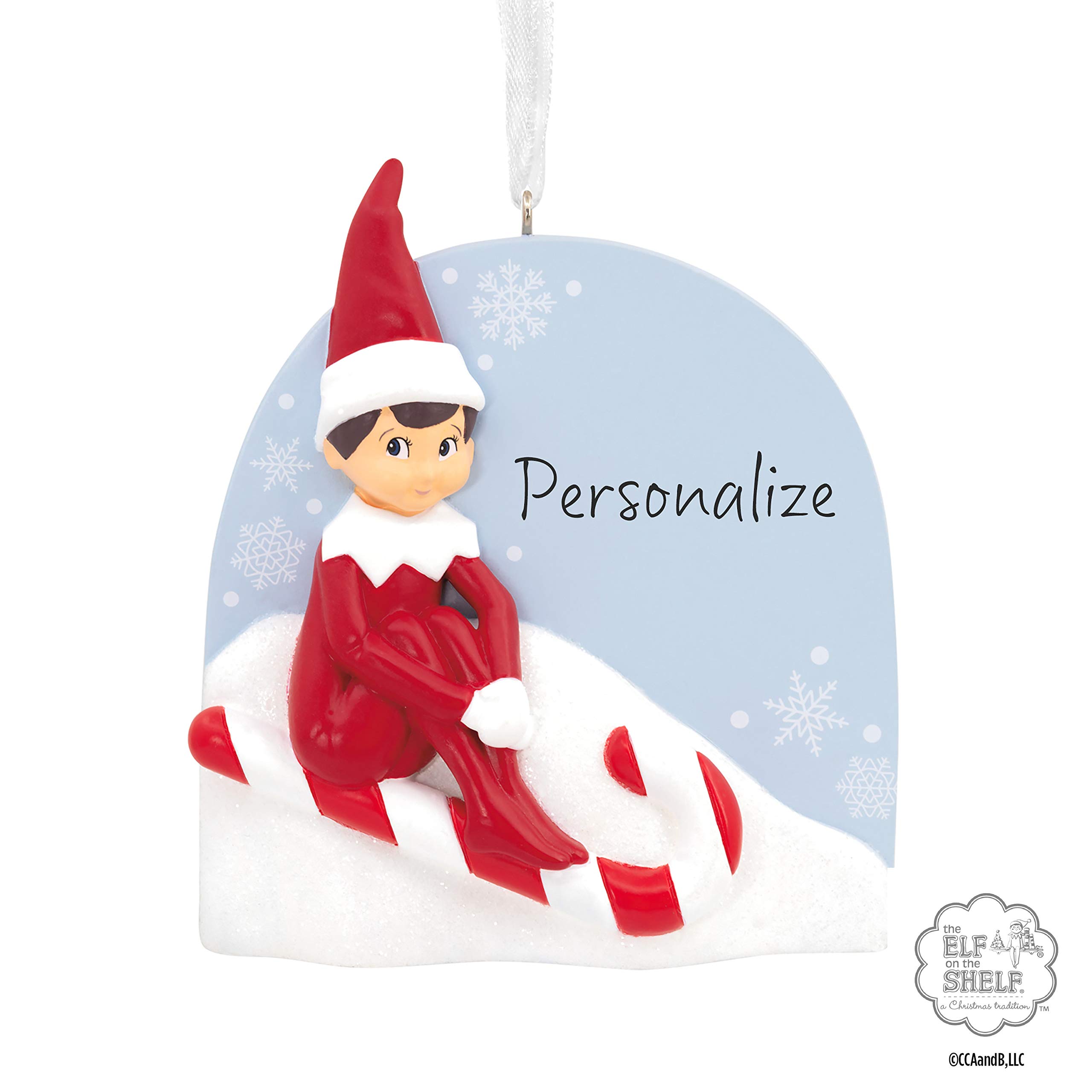 Amazon.com: Hallmark Personalized Christmas Ornament, Elf on the Shelf :  Home & Kitchen