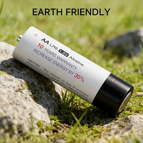 Miniatura 3 de PKUNIN Pilas AA de 1.5 V alcalinas doble A, paquete de 12 pilas alcalinas LR6 de larga duración AA para dispositivos domésticos y de oficina, 10