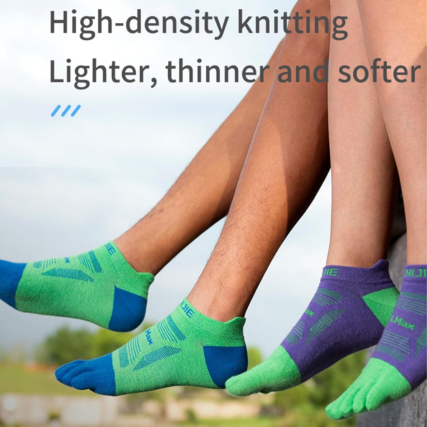 AONIJIE Toe Socks for Men and Women High Performance Athletic Running Five Finger Ankle Socks - Image 8