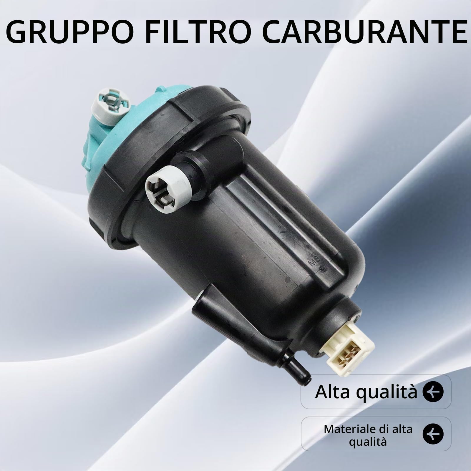Filtro carburante diesel completo 55.148.00 Compatibile con Fiat Ducato 2.3 Multijet/3.0 Multijet 2006-2019 Completo alloggiamento filtro carburante con filtro diesel