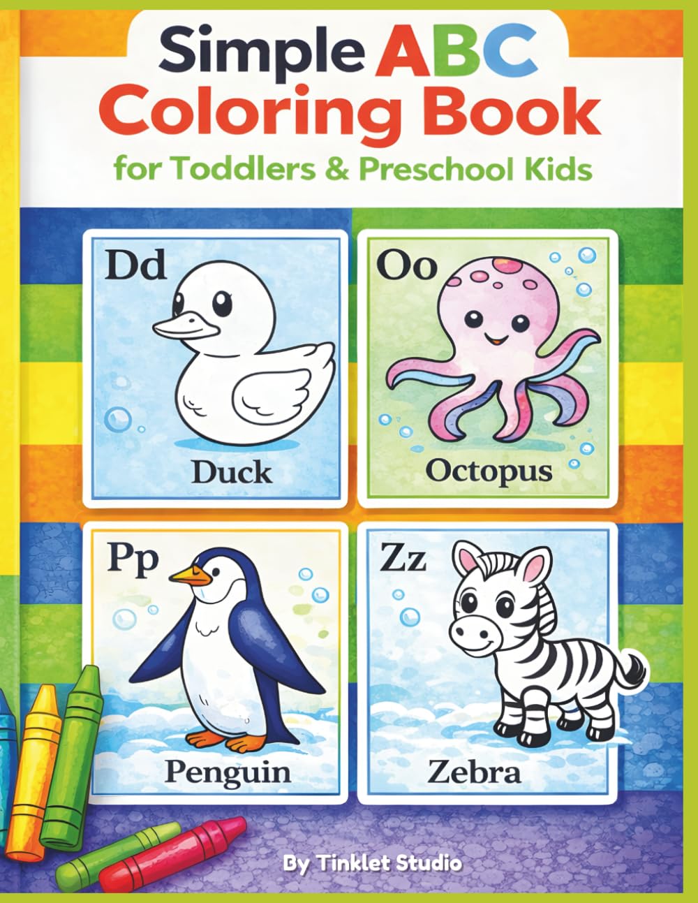Simple ABC Coloring Book for Toddlers & Preschool Kids