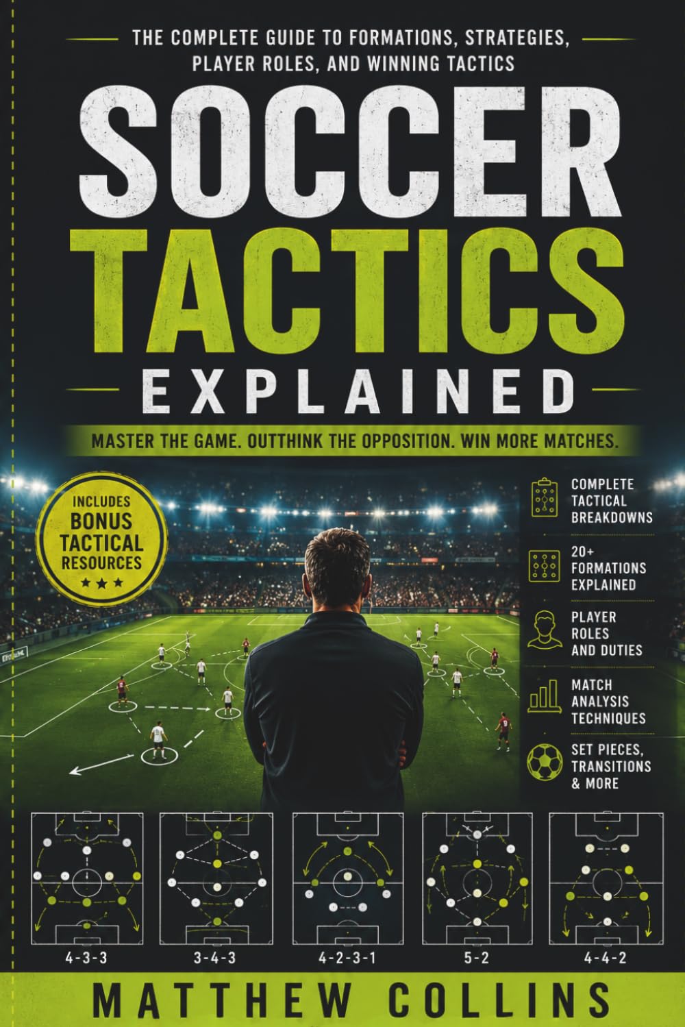 Soccer Tactics Explained: Master Modern Football Strategy Through Formations, Player Roles, Pressing Systems, Attacking Patterns, Defensive ... Analysis (Modern Football Mastery Series)