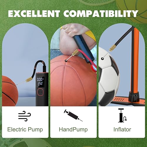 Miniatura 3 de 20 Pack Brass Ball Pump Needles with Storage Case - Heavy Duty No Break Air Pump Needles for Basketball