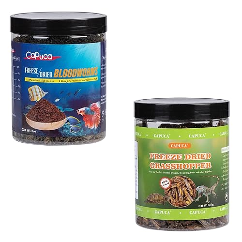 Freeze Dried Blood Worms Dried Grasshoppers - 100% Natural BloodWorms