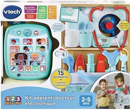 VTech Kit Apprenti Médecin Électronique avec Tablette Éducative Interactive