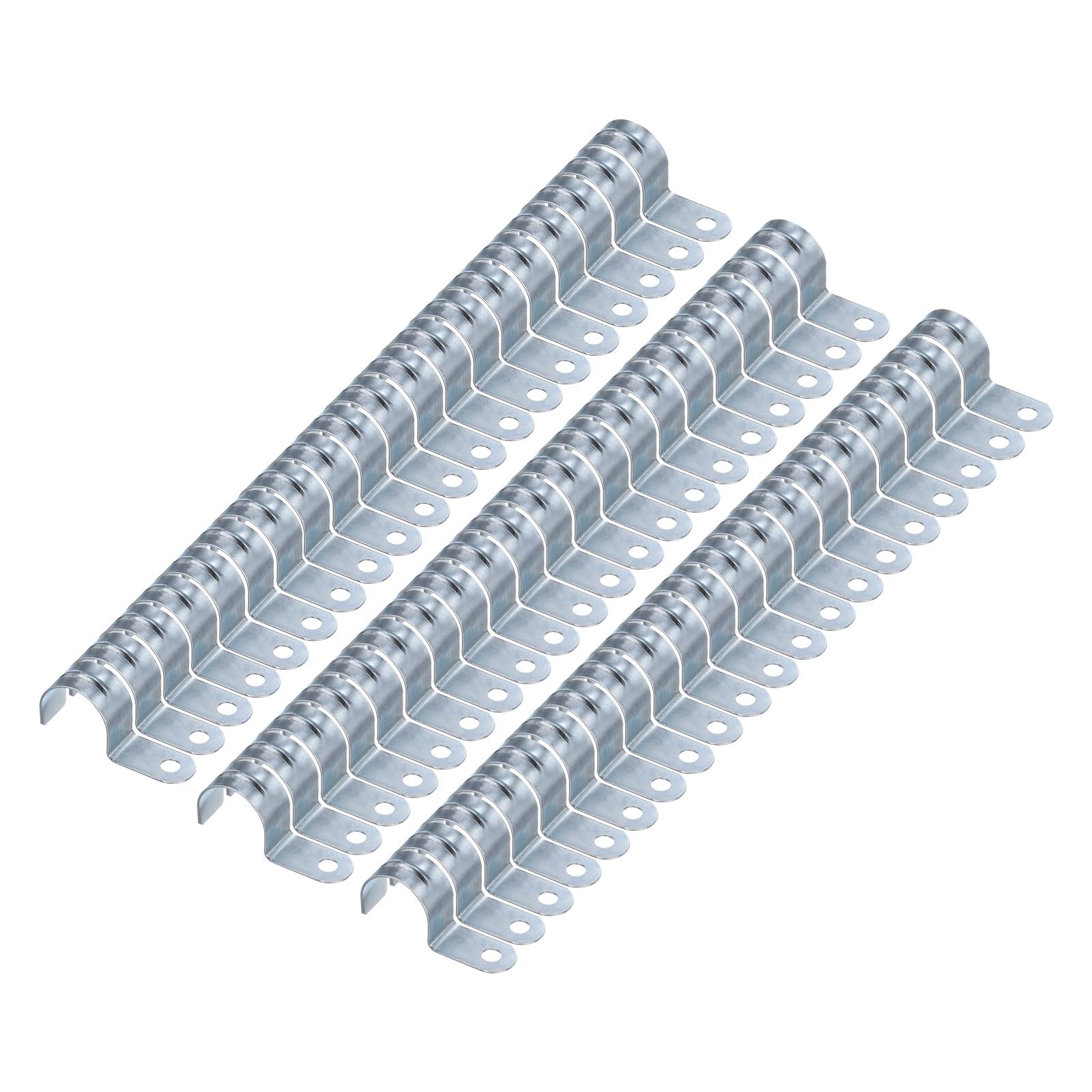 QUARKZMAN 100Pcs Abrazadera Para Conduit EMT De Un Agujero En Forma De U, Diámetro De Tubo De 32mm 1 1/4 Pulgadas, Para Fijar Mangueras Y Cables.