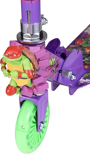 Miniatura 3 de TMNT - Patinete de 2 ruedas con ruedas iluminadas, plegable, antideslizante, cómodo y suave