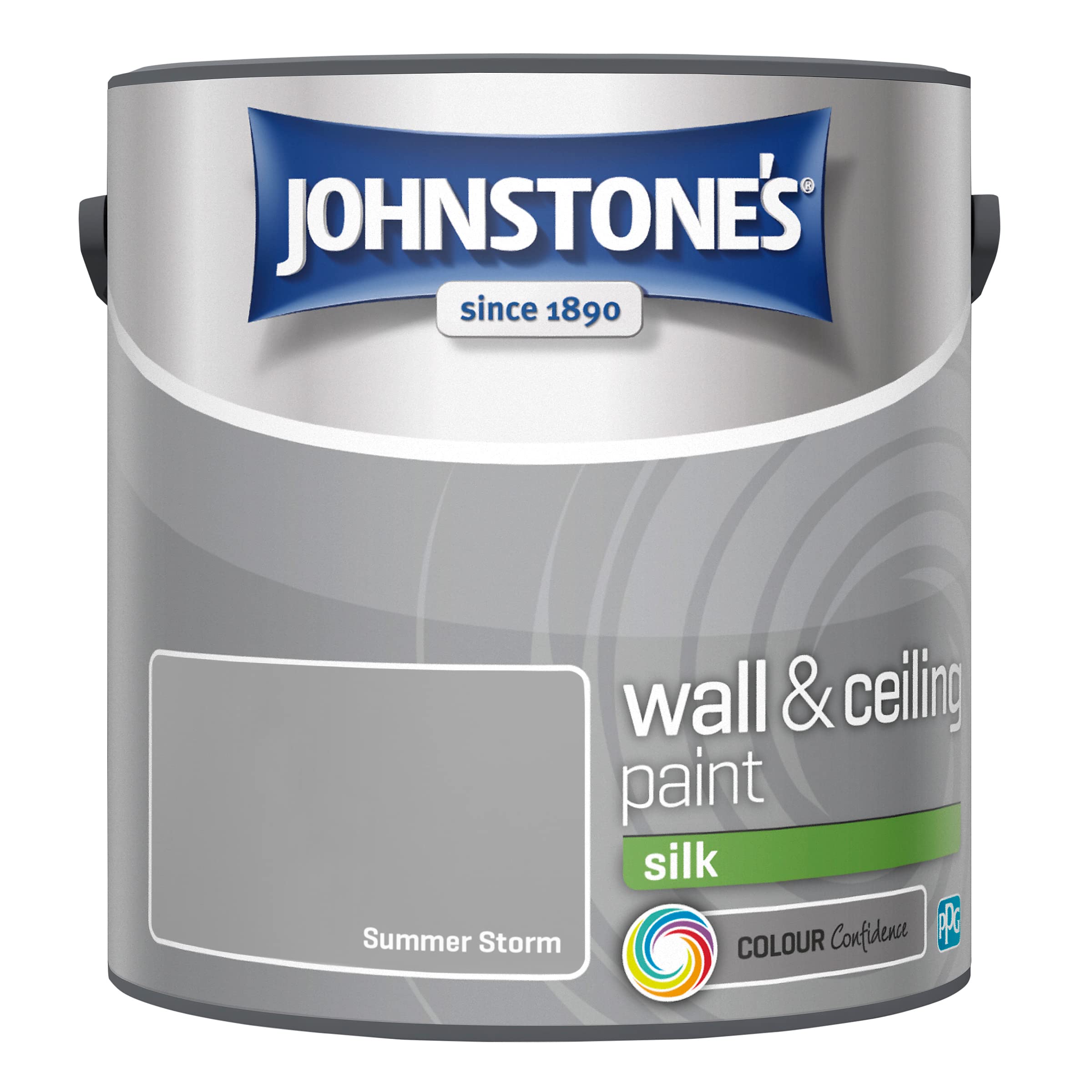 Johnstones Wall & Ceiling Silk Emulsion Paint 2.5L Summer Storm 5010426819068