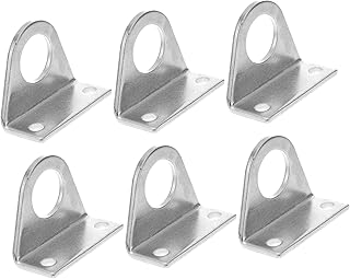 SOLUSTRE Rod Clevis 3 Pairs Cylinder Rod U-clamp Pneumatic Air Cylinders Stainless Cylinder Brackets 304 Stainless Steel Pneumatic Components Gas Spring Cylinder Mounting Accessories