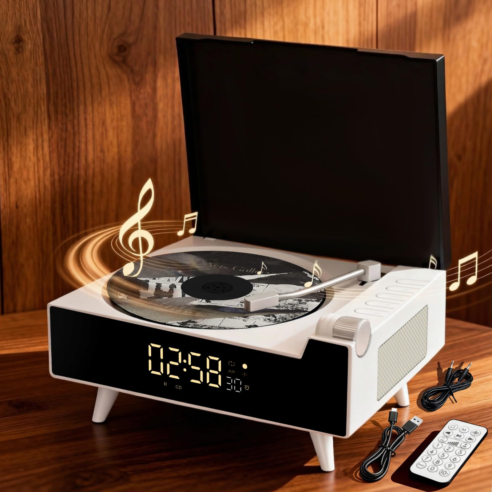 Amazon.com: Qobayleo 9-in-1 Portable Retro CD Player for Home with