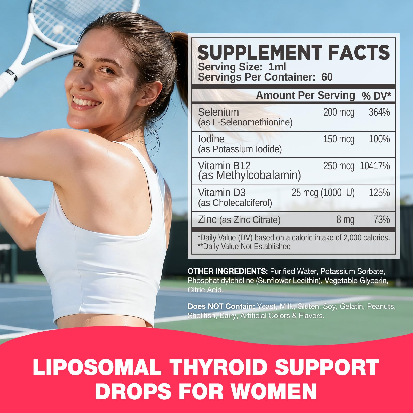 Liposomal Selenium & Iodine Supplement for Women Drops — Amazon image 2