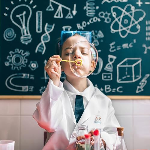 Miniatura 8 de Kisangel Abrigo de laboratorio para niños, juego de rol, juego de química, decorativo para proyectos escolares, disfraces, kits de ciencia