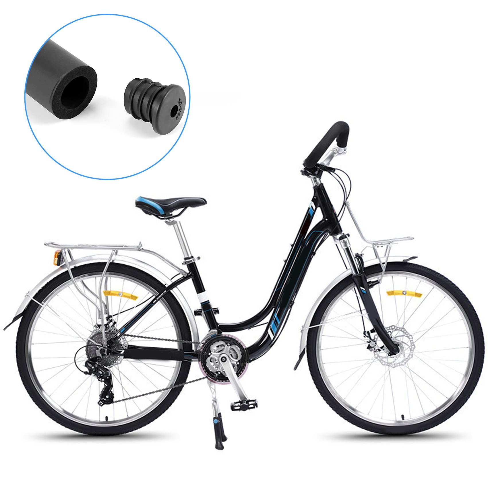 KIMISS Spugna Manubrio Bici In Morbida Schiuma – 50x2,22x3 Cm, Tagliabile, Per Bici Da Turismo
