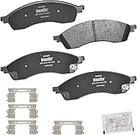 Vista 353 de Pastillas de Freno Delanteras Cerámicas Bendix Priority1 CFC430A para Modelos Selectos INFINITI G35, I30, Nissan 350Z, Altima, Juke, Maxima, Sentra