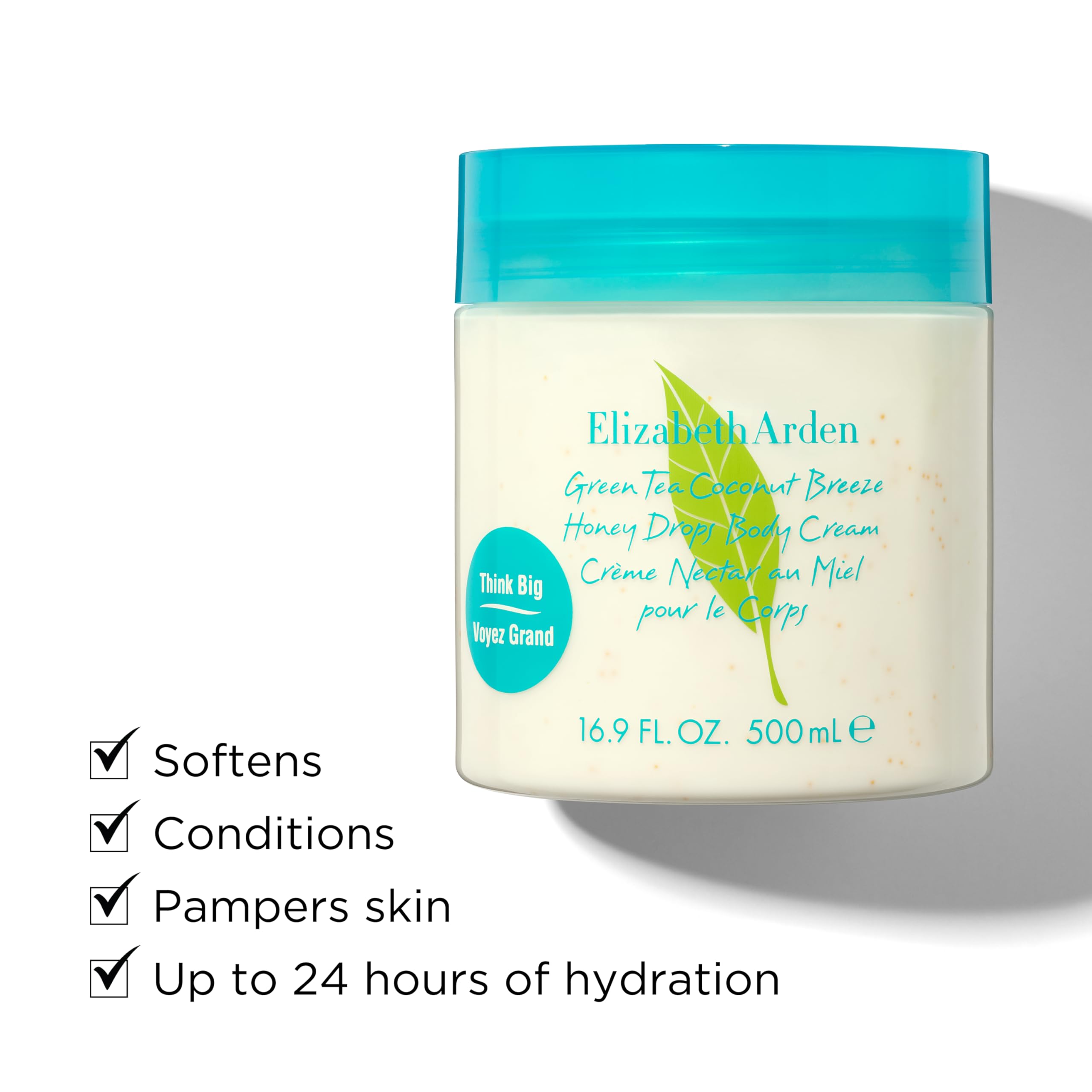 Elizabeth Arden Green Tea Coconut Breeze Honey Drops Body Cream (500ml) Citrus, Floral & Fruity Fragrance - Image 2
