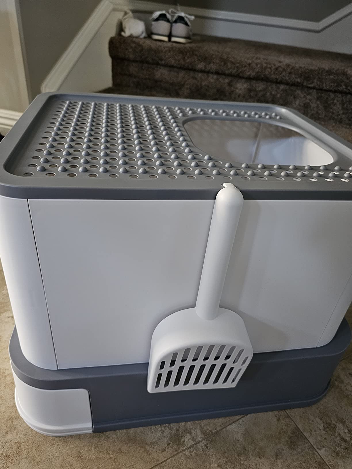 8/mo Finance RIZZARI Large Foldable Cat Litter Box,Top Entry Cat