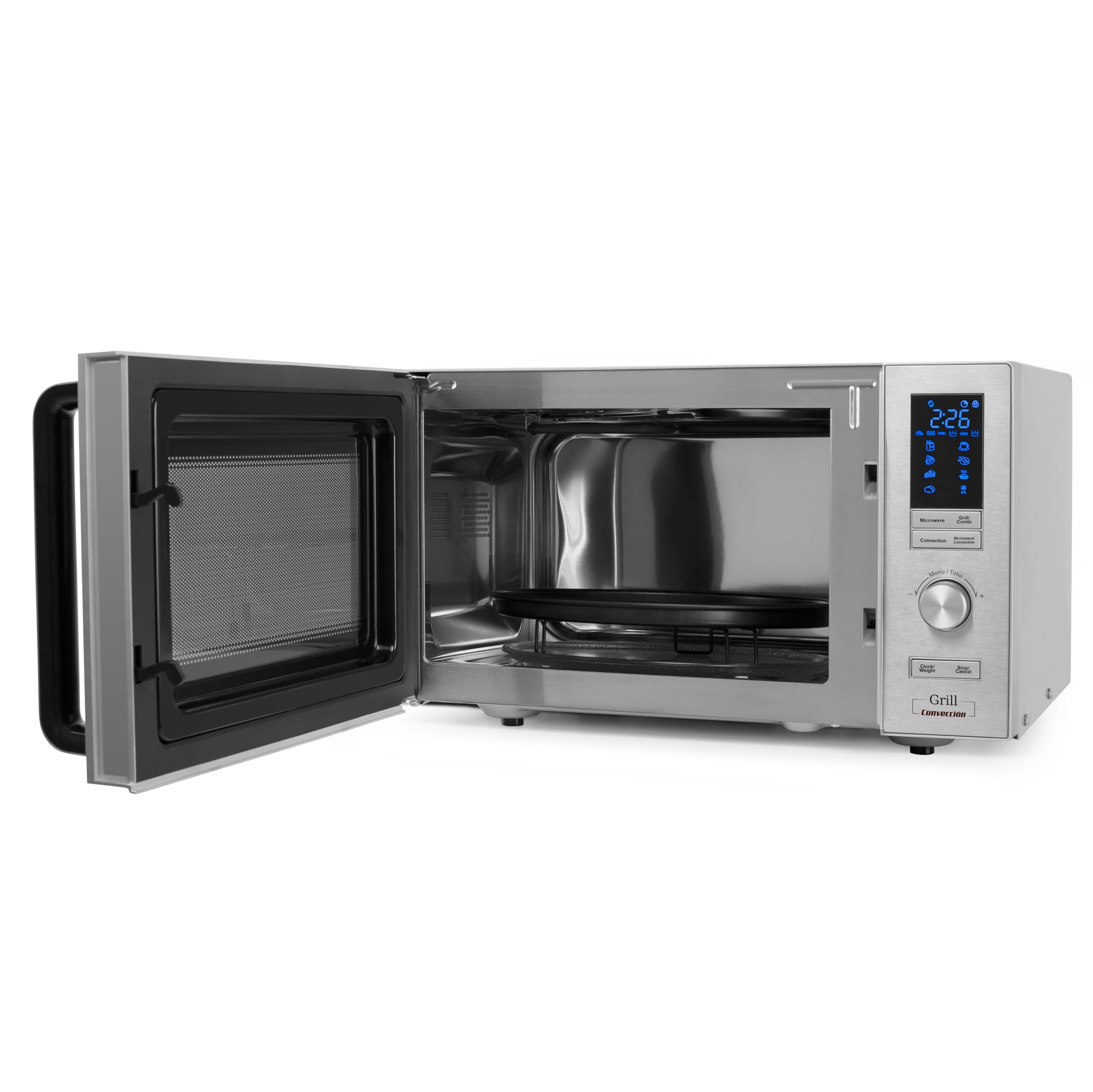 Orbegozo Mig 2528 Co - Microondas Grill Y Convección, 25 L, 6 Niveles De Potencia, Display Digital Led, 7 Menús Preconfigurados, Temporizador, Programa Descongelación, 900-1950 W