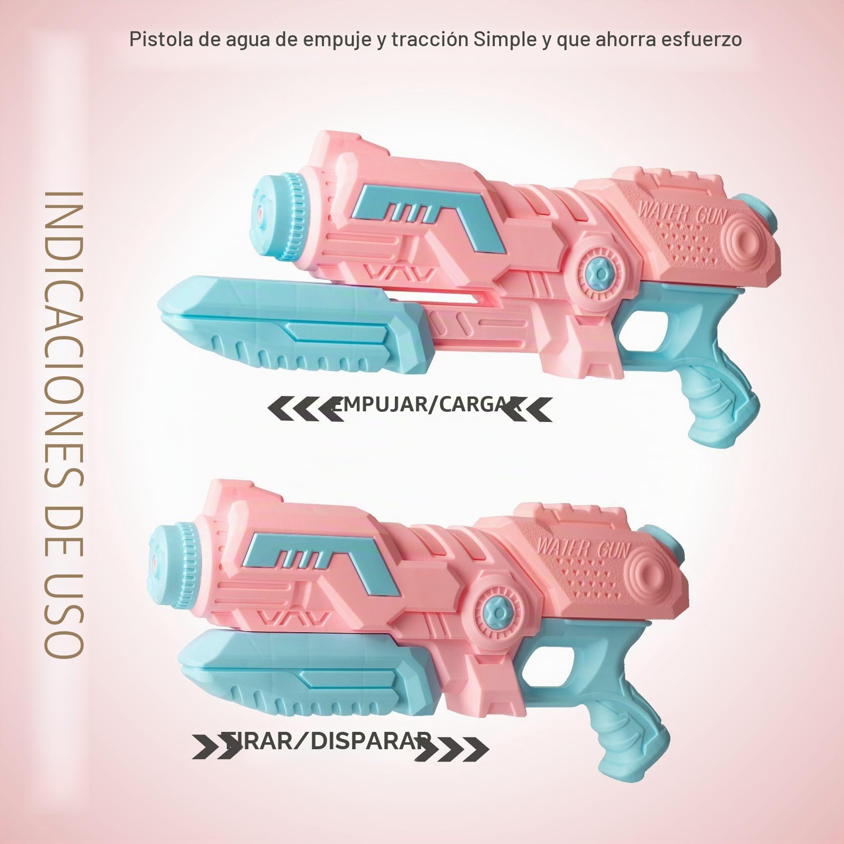 EHJRE Pistola De Agua Unicornio Rosa - Tanque De 500 Ml Y Alcance De 5-8 M - Juguete Para Piscina, Playa Y Jardín - Ideal Para Niños Y Adultos