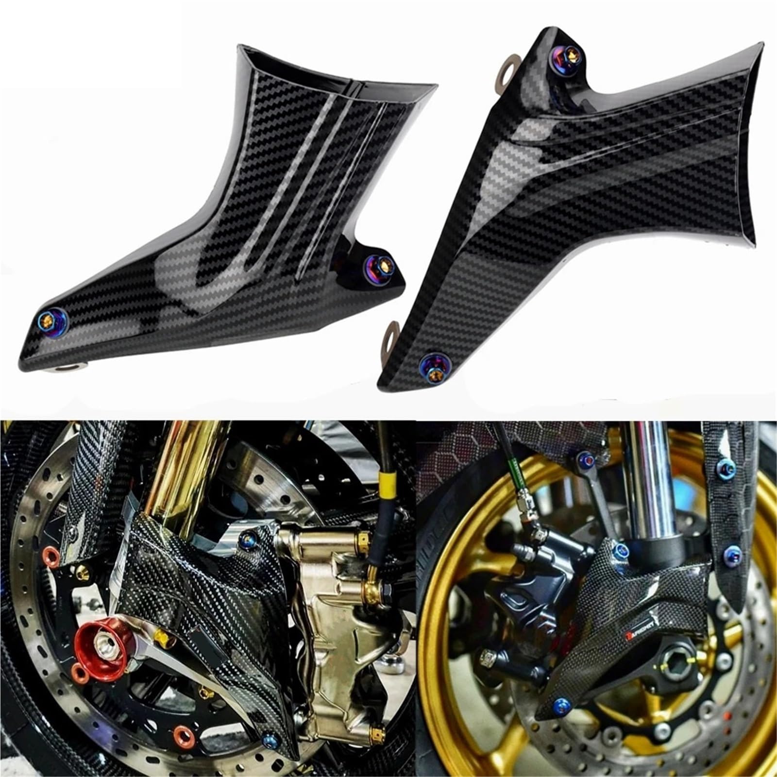 Refrigeración de Pinza de Freno Pinza de Freno de Motocicleta refrigerada por Aire Compatible con Yamaha YZF1000 R1 R1S YZF600 R6 R6S FZ1 FZ1S FZ6 FZ6S ABS(Style 2 Set)
