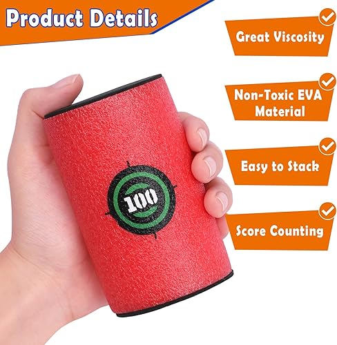 Miniatura 5 de POKONBOY Soft Bullet Target, EVA Bullet Dart Target Compatible with Nerf Blasters Guns