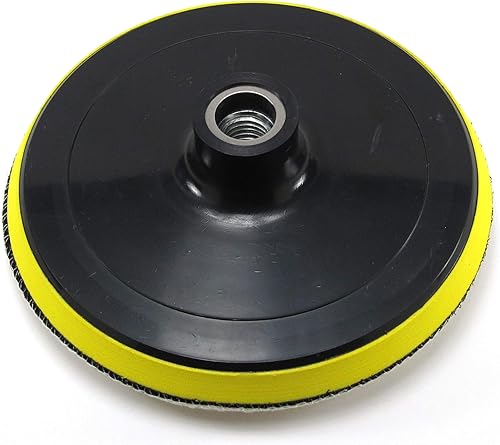 Elitexion 6 inches Backing Plate for Polishing Buffering Soft Wool with Hook and Loop Pad - 5/8 inch TPI Spindle