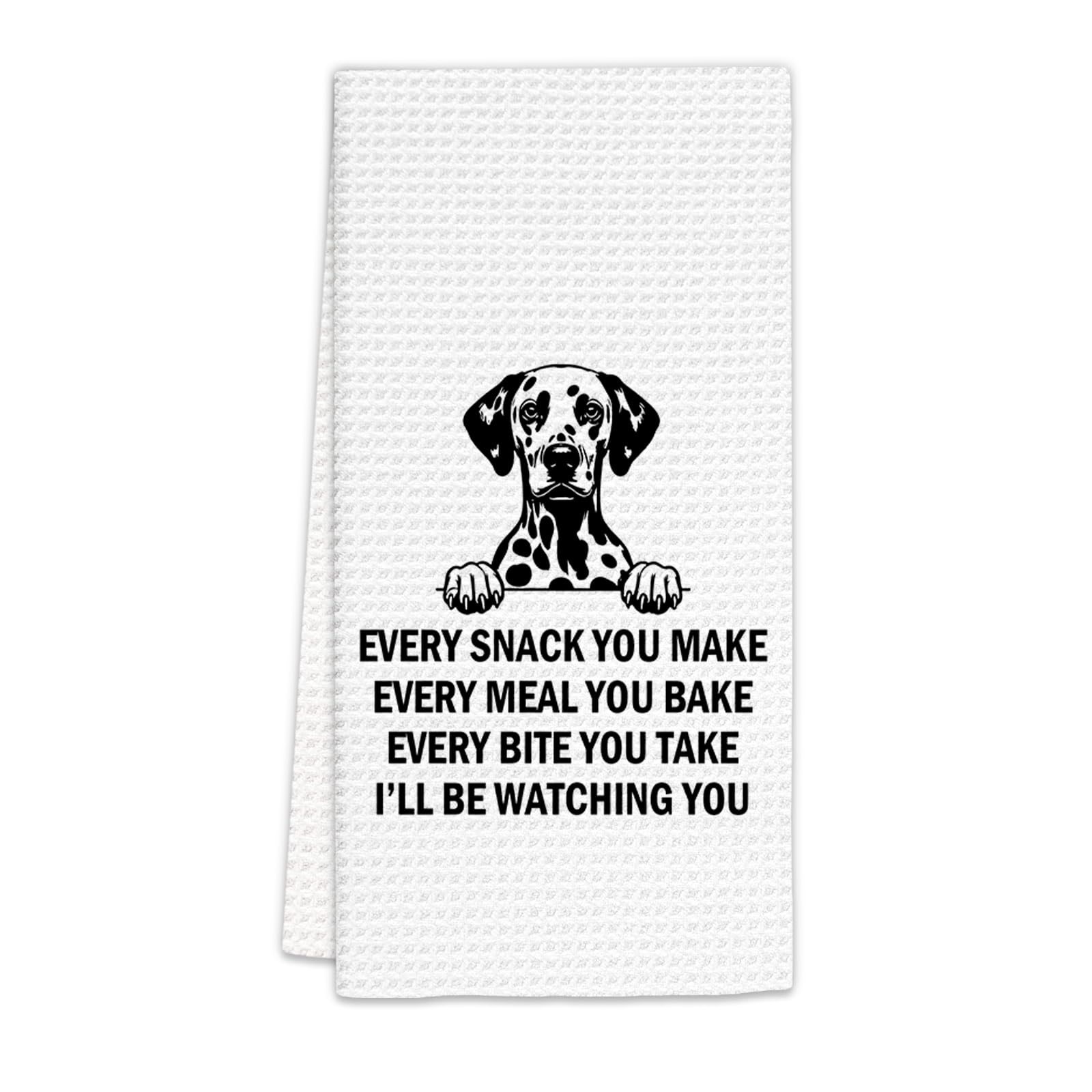FIicy Dalmatian Gifts Kitchen Towels, Dalmatian Dog Lover Gifts Dish Towels, Dalmatian Dog Owner Gifts Decorative Hand Towels for Kitchen, Every Meal