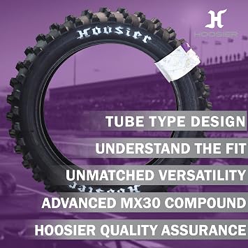 Hoosier ST1 110/100-18 Rear Motorcycle Tire 125 250 450cc Dirt Bike