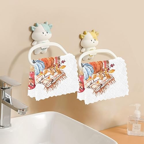 Miniatura 6 de Toallas de cocina de otoño y otoño, muy absorbentes, trapos de cocina de primera calidad para cocina, paños de limpieza reutilizables de secado